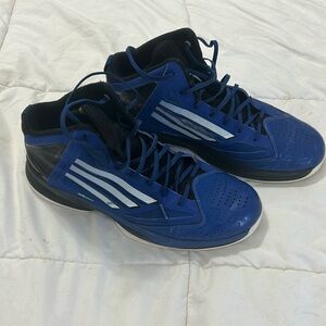Adidas Adizero Ghost 2 Basketball Sneakers size 10 1/2 royal blue high tops
